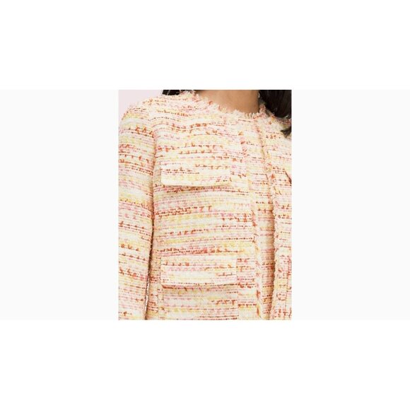 Kate Spade New York Multi Tweed Jacket, Size 4, - Picture 3 of 12